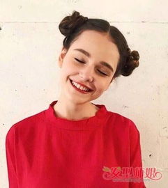 超减龄双丸子头发型你小时候是不是也这样扎过