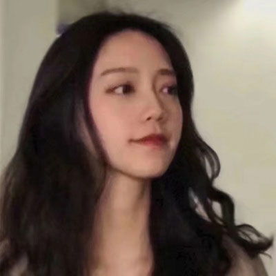 侧颜漂亮女生长发头像