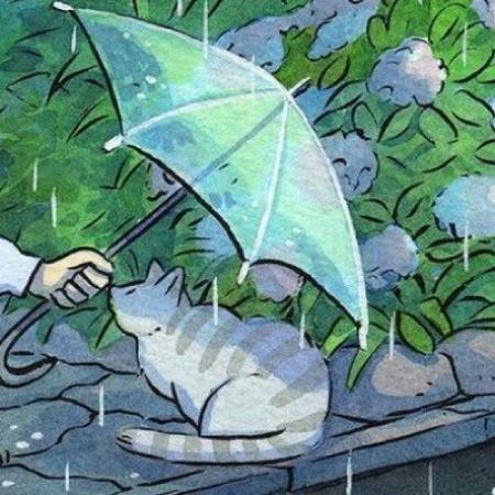 唯美插画手绘女生头像,软萌少女唯美有意境的