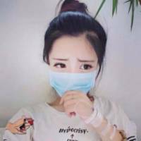 医用口罩可爱头像女冒充
