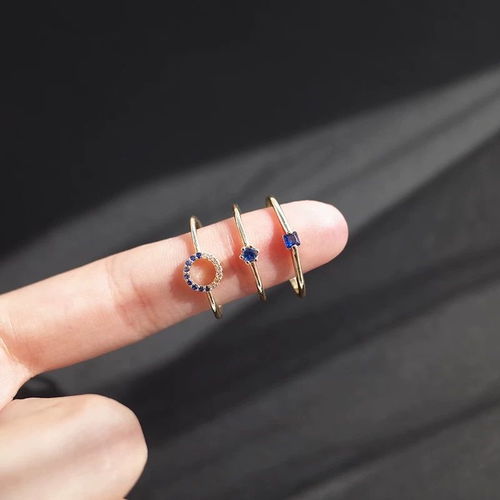 ins戒指女网红同款开口韩版单身学生简约社会个性情侣