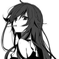 二次元抽烟女生头像