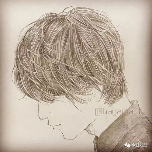 男女发型手绘