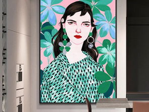 小清新绿色植物北欧手绘水彩插画美女装饰画图片设计素材高清模板下载79.65mb抽象装饰画大全