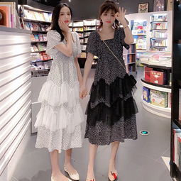 女生头像闺蜜款淑女连衣裙