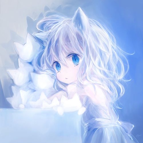 猫之少女纯洁白猫萝莉幼女萌雪眸子堆糖,美图壁纸兴趣社区