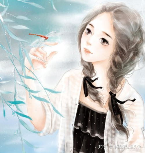 手绘女生头像手绘卡通小仙女,草木有本心,何求美人折