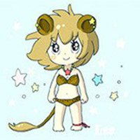 卡通女生头像星座狮子座