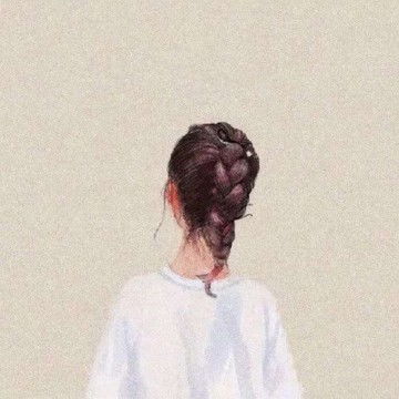 简单气质手绘女生头像