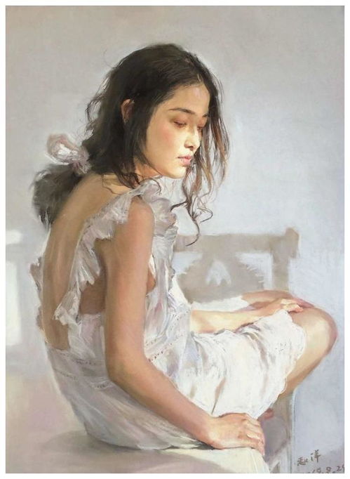 央美帅哥艺术家用色粉画出绝美女孩