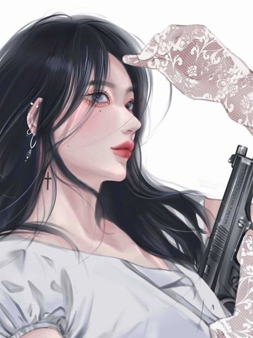 超美手绘女生头像,高冷气质御姐