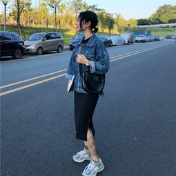 ins2019春秋新款宽松短款bf风牛仔褂外套女韩版牛仔服上衣百搭潮