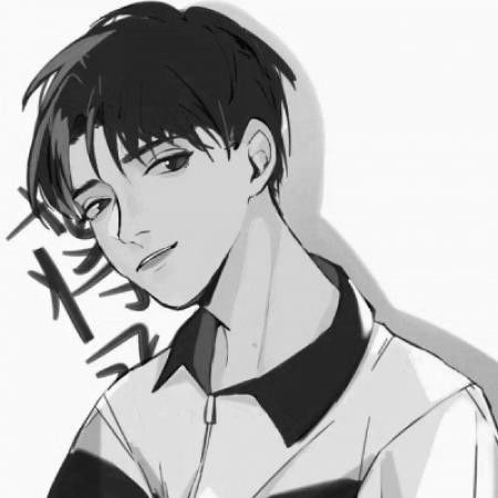 女生漫画头像黑白可爱二次元