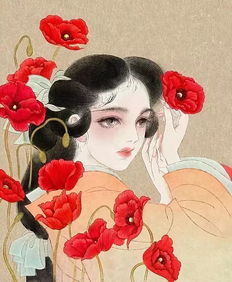 清华才女尧立,她把词牌名画成了美人,美得动人心弦