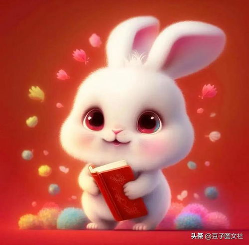 红红火火兔子图片,适合当头像