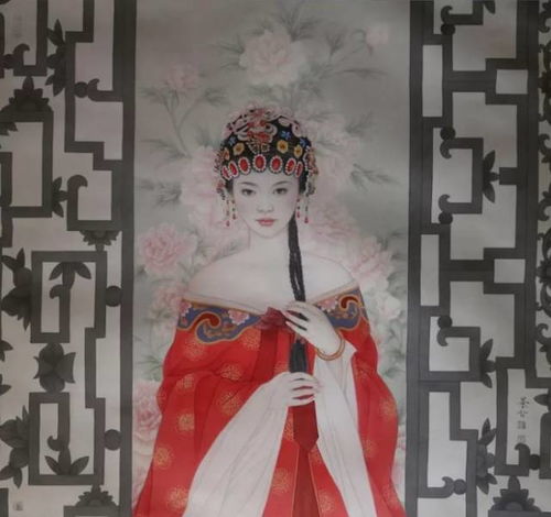 崔景哲笔下的工笔人物,个个都是大美人