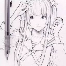 小清新的美少女漫画,拿去做头像吧