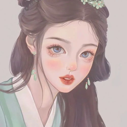 偏古风手绘动漫女生头像
