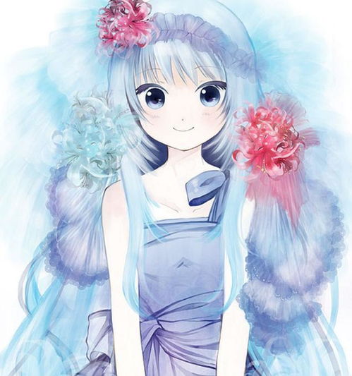 二次元动漫美图欣赏人见人爱,花见花开的手绘少女