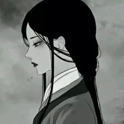 女生头像古风黑白女头像