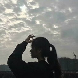 小女孩头像可爱呆萌影子