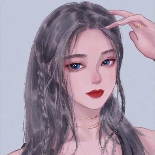 手绘高级女生头像