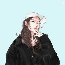 2018卡通qq头像女生韩国版甜美信任比任何话都要暖心
