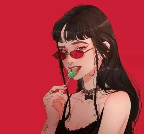马克笔手绘梦幻美少女动漫头像合集