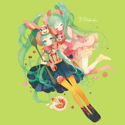 绿发紫瞳少女的图片谢谢