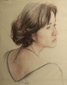 素描头像还能用彩铅画卫列作品