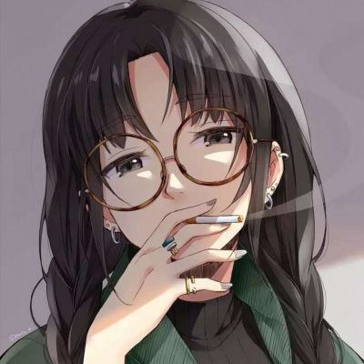 丧头像动漫女暗黑系二次元女生头像