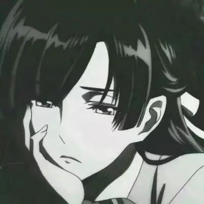 女生头像高冷黑白丧女头像