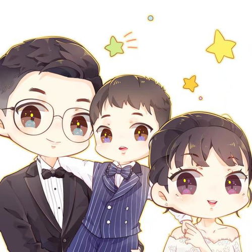 一张张真人q版的真人漫画微信头像,第一次陪女生朋友过生日