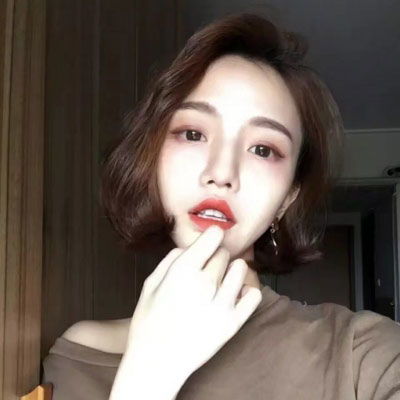 个性短发动漫女生头像手绘短发女生头像彩色系列