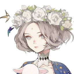 求类似于这种的动漫女戴花环的图片