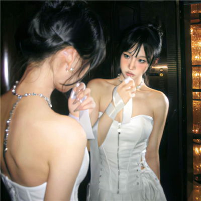 头像真人女ins风高级质感平胸