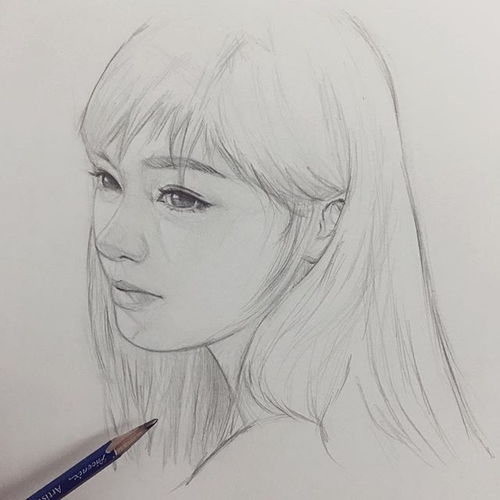 速写,把少女们画的美翻天