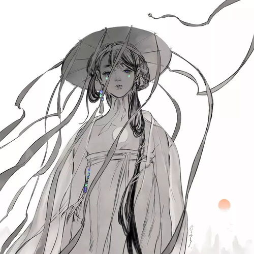 日本小哥笔下仙气飘飘的古风插画,治愈人心,画风美哭