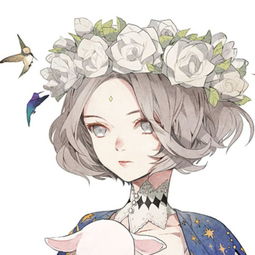 找一个女生动漫情侣头像,有花的