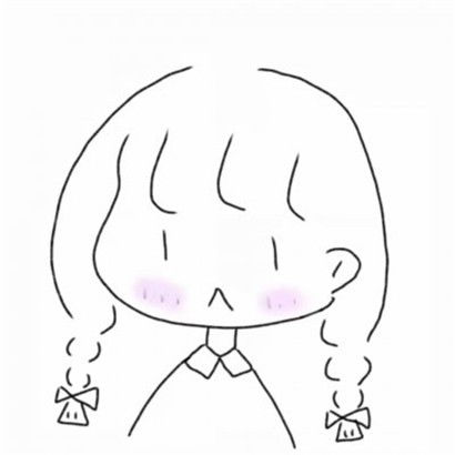 手绘简笔q版头像女生,这么好的菇凉你会必爱的