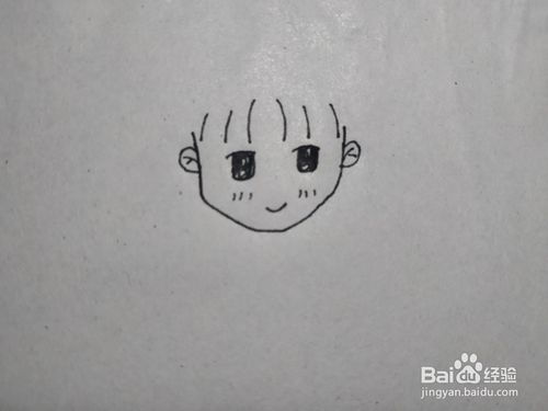 ins风女孩简笔画