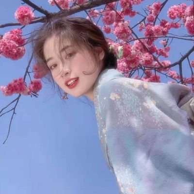 仙气樱花闺蜜头像真人图片,闺蜜头像仙气可爱