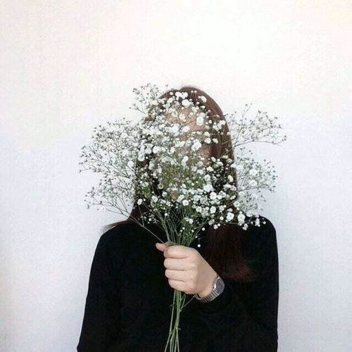 捧花女生头像捧花