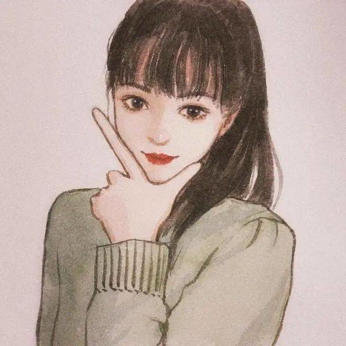 超美的女生头像,手绘头像