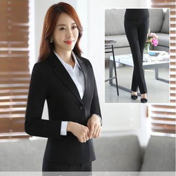 秋冬职业装女装套装ol女士正装西服套装修身长袖西服