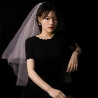 穿黑色毛衣的女生头像