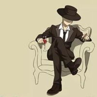 成熟男生跷二郎腿头像卡通霸气跷二郎腿男士头像
